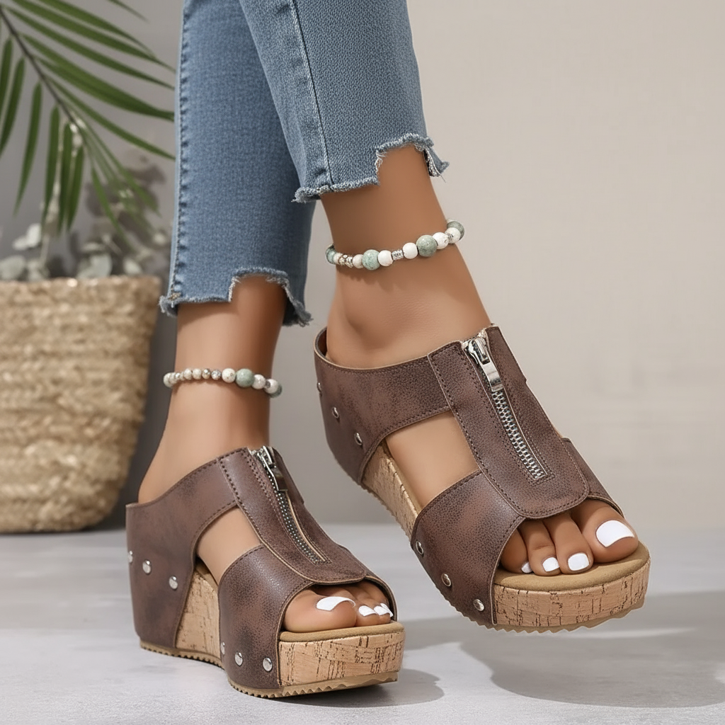 Gigi - Elegantess Sandalias de cuña
