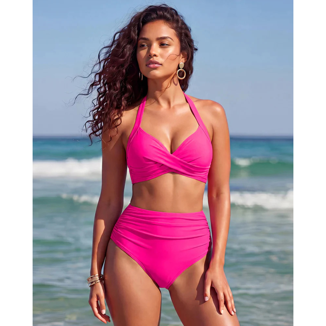 Sabrina | Bikini de talle alto 2 en 1 con control de abdomen