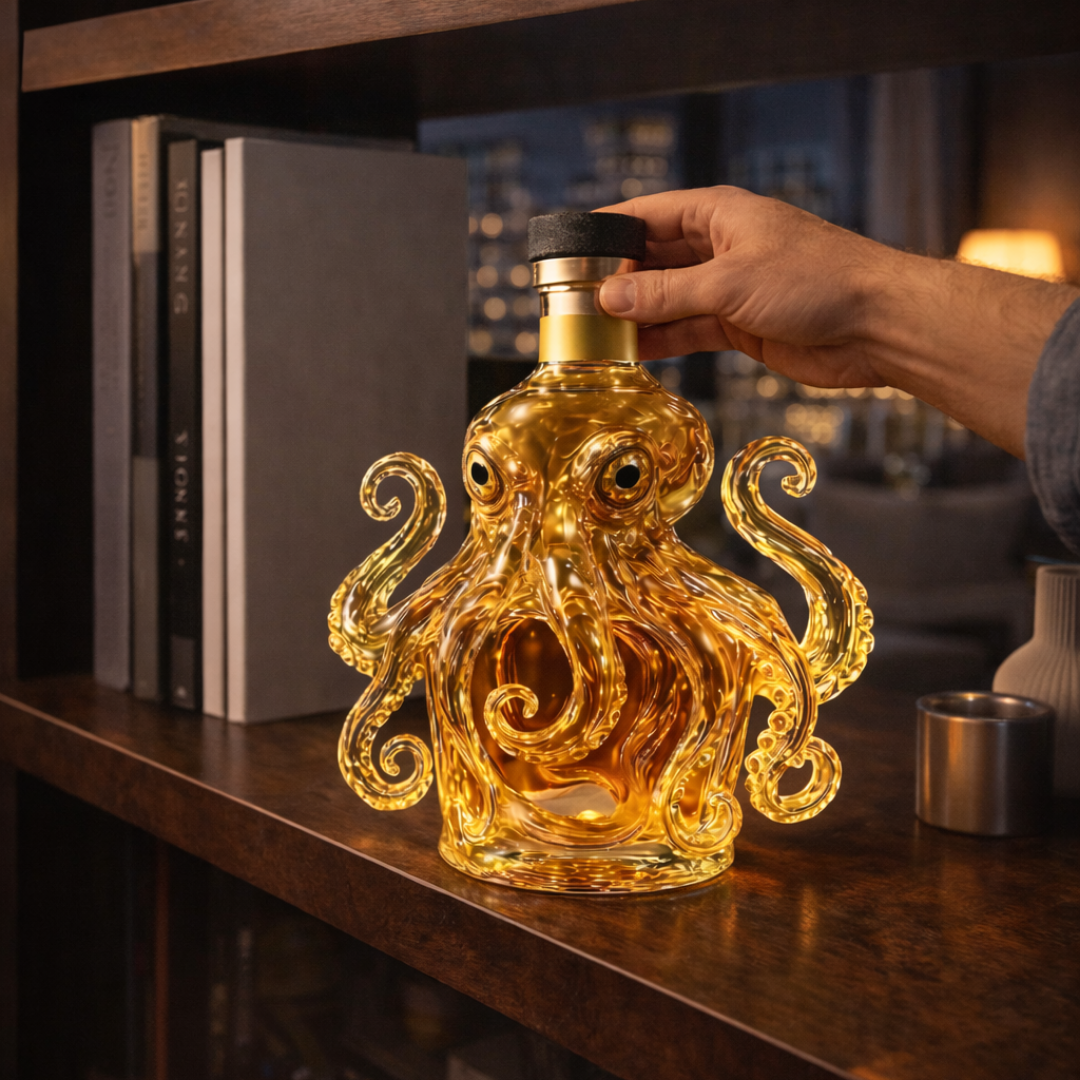 Botella de Whisky - Edición Pulpo