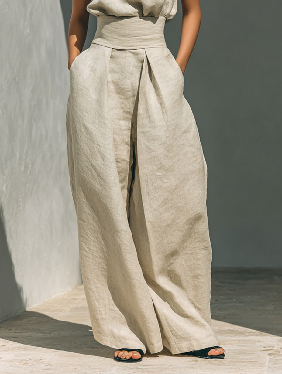 María | Conjunto de lino elegante