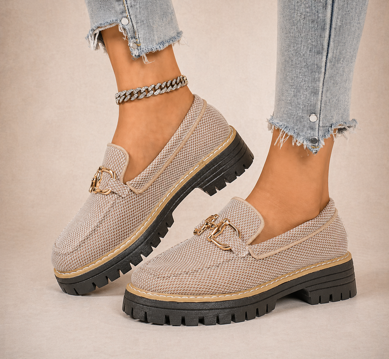 Romina | Mocasines de malla transpirable