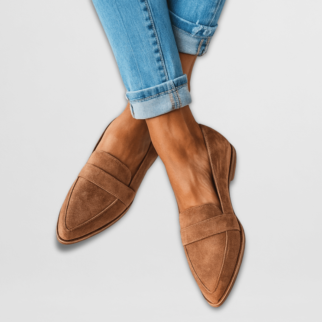 Helen | Weiche Wildleder-Zapatillas de casa ortopédicas
