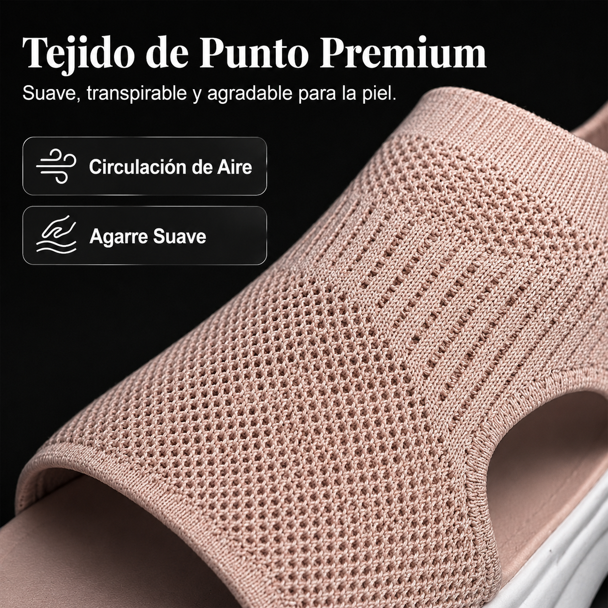 Sandalias de plataforma de malla transpirable para mujer