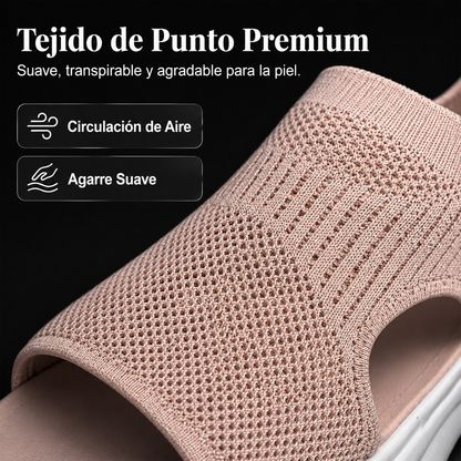 Sandalias de plataforma de malla transpirable para mujer