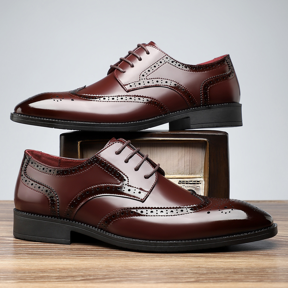 Zapatos de vestir elegantes de piel Borgue