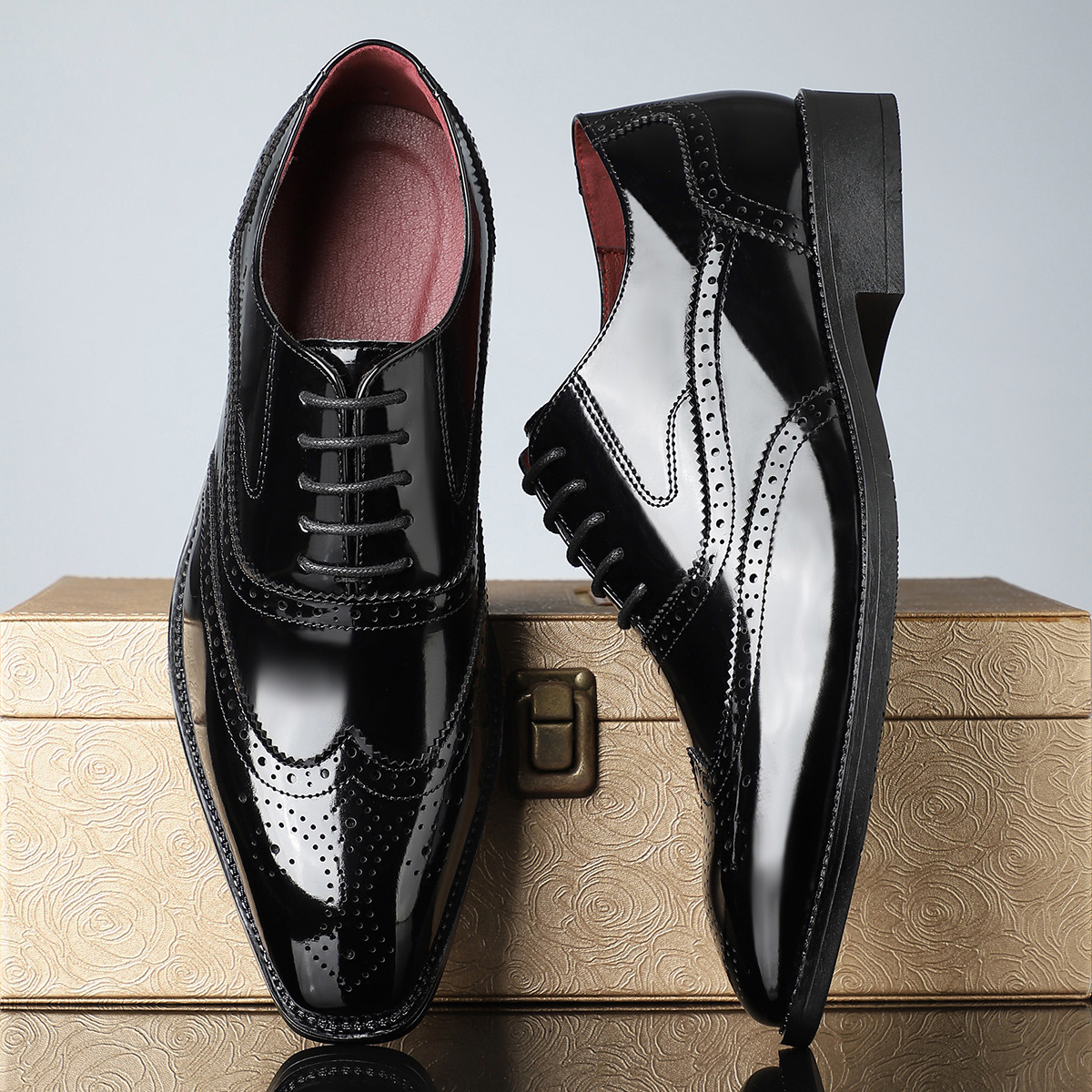 Zapatos de vestir elegantes de piel Borgue
