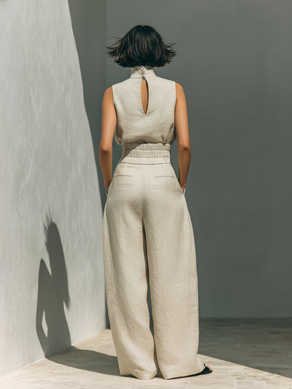 María | Conjunto de lino elegante