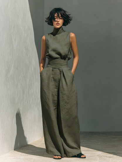 María | Conjunto de lino elegante