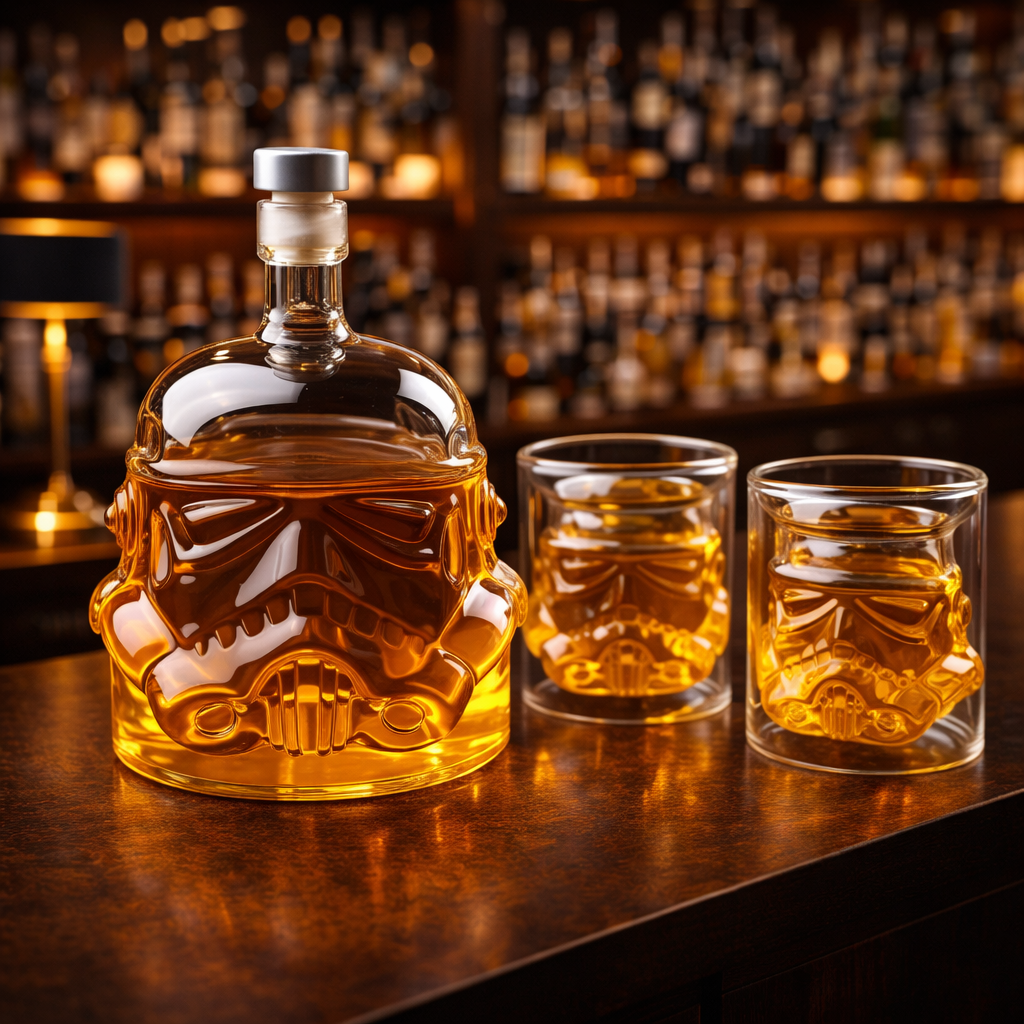 Botella y Vasos de Whisky - Edición Star Wars