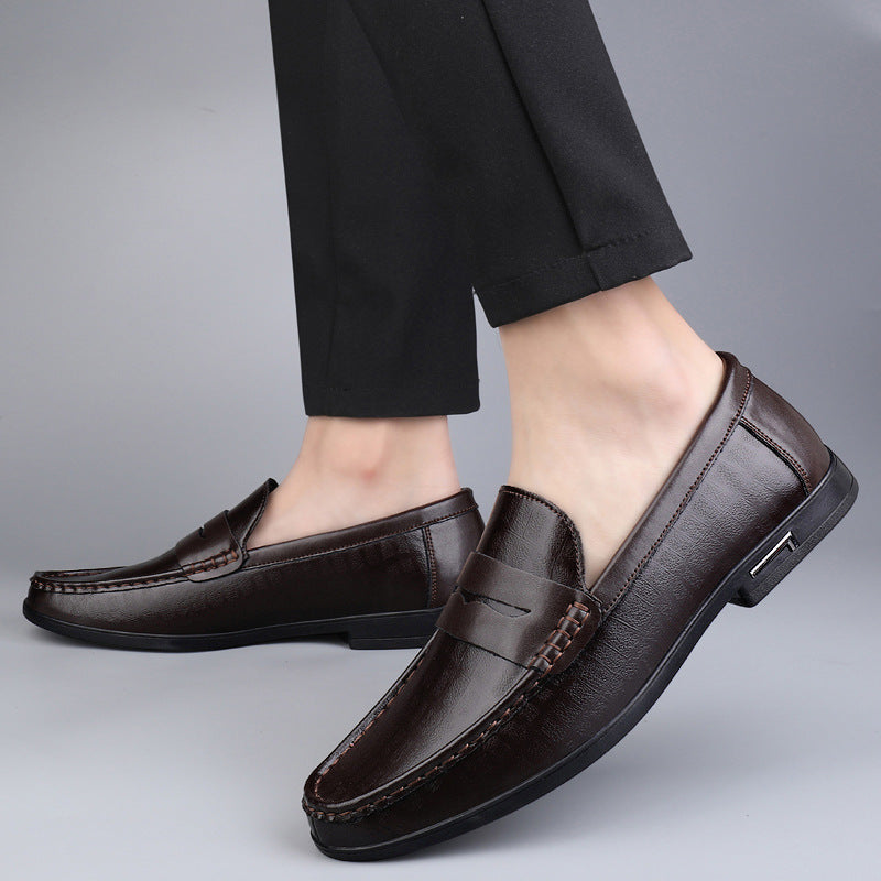 Elegantes mocasines de piel de primera calidad