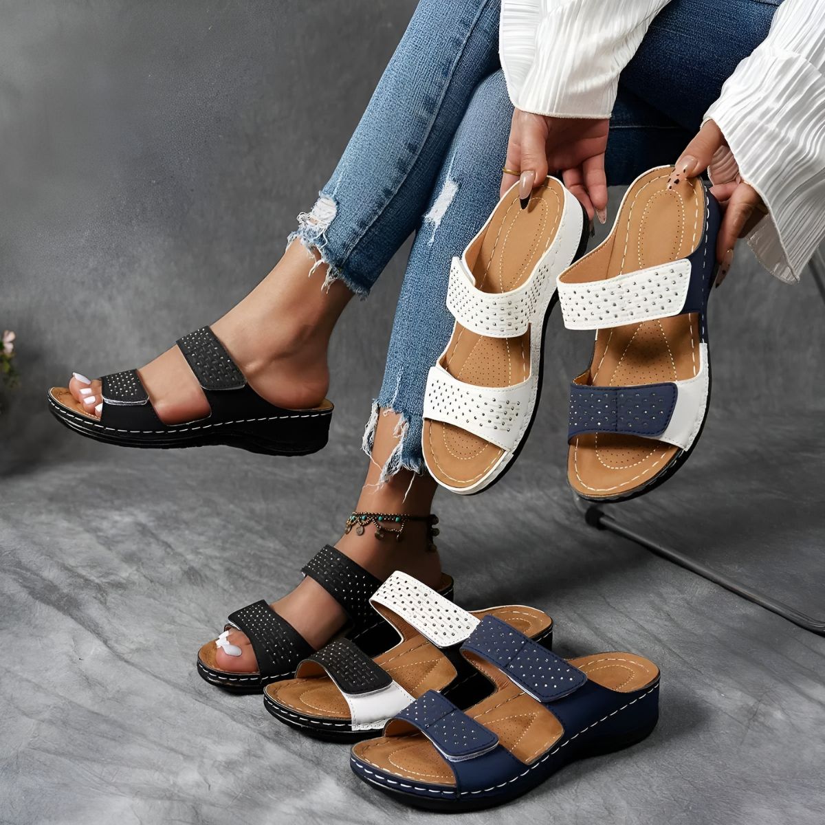 Lynn - Sandalias ortopédicas elegantes