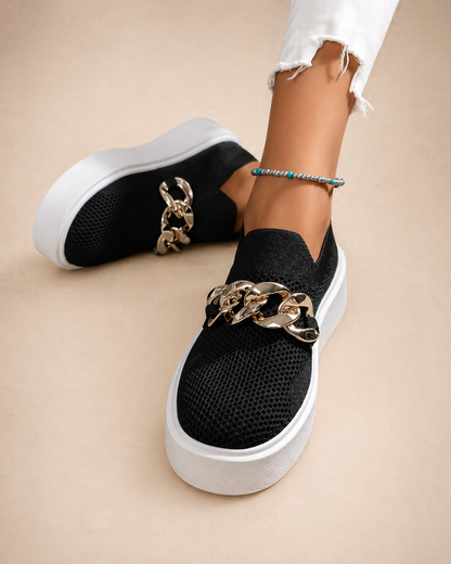 Maria | Zapatos con cadena metálica