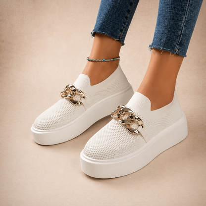 Maria | Zapatos con cadena metálica