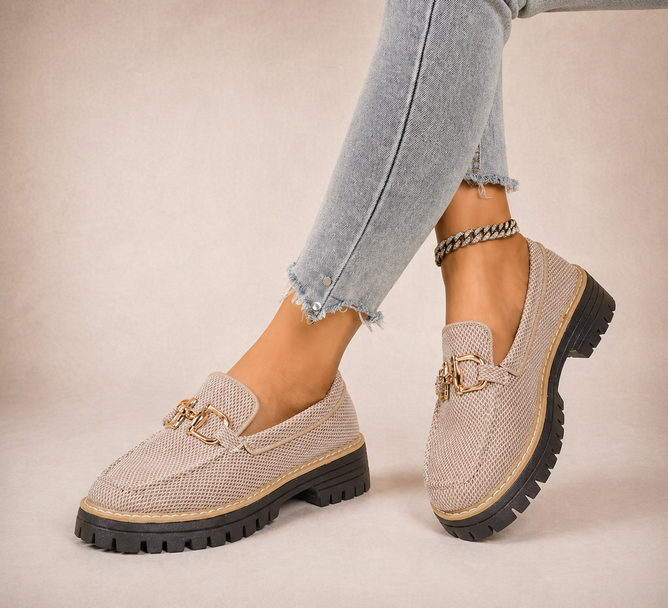 Romina | Mocasines de malla transpirable
