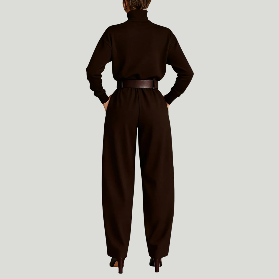 Juliet | Conjunto de suéter de cuello alto y pantalón recto