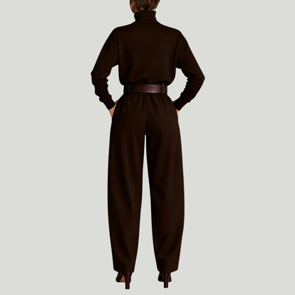 Juliet | Conjunto de suéter de cuello alto y pantalón recto