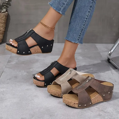 Gigi - Elegantess Sandalias de cuña